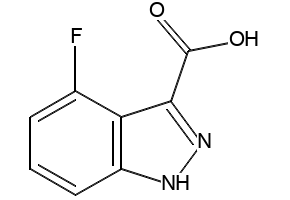 1H-Indazole-3-carboxylicacid,4-fluoro- structure, CAS 885521-64-2