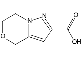 6,7-dihydro-4H-pyrazolo[5,1-c][1,4]oxazine-2-carboxylicacid structure, CAS 1219694-53-7