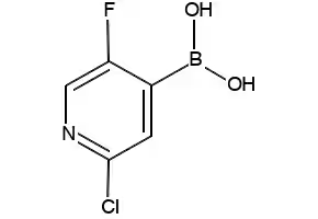 2-chloro-5-fluoropyridine-4-boronic Acid structure, CAS 951677-47-7