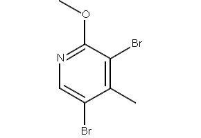 2-Methoxy-3,5-Dibromo-Pyridine structure, CAS 13472-60-1