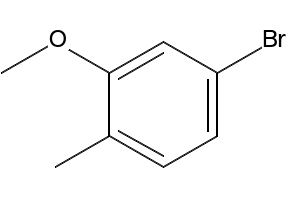 4-Bromo-2-methoxytoluene structure, CAS 67868-73-9