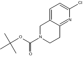 tert-butyl2-chloro-7,8-dihydro-1,6-naphthyridine-6(5H)-carboxylate structure, CAS 1151665-15-4