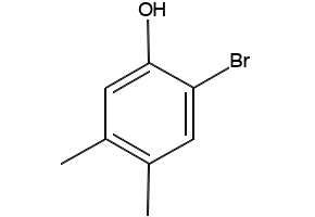2-Bromo-4,5-dimethylphenol structure, CAS 22802-39-7