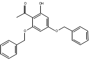 1-(2,4-bis(benzyloxy)-6-hydroxyphenyl)ethanone structure, CAS 18065-05-9