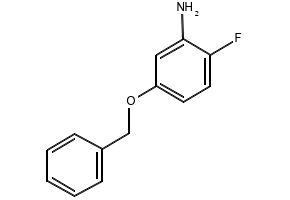 5-(benzyloxy)-2-fluoroaniline structure, CAS 342042-82-4