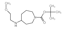tert-butyl4-(2-methoxyethylamino)azepane-1-carboxylate structure, CAS 1223748-50-2