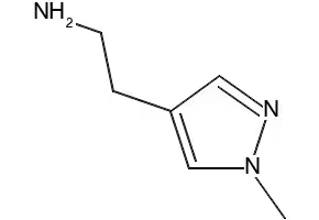 2-(1-methyl-1H-pyrazol-4-yl)ethanamine structure, CAS 796845-58-4