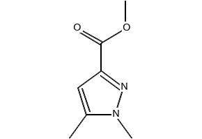 ethyl1,5-dimethyl-1H-pyrazole-3-carboxylate structure, CAS 5744-51-4