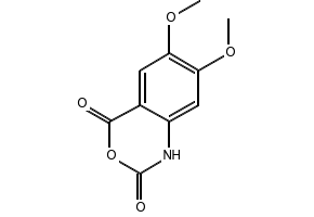 2H-3,1-Benzoxazine-2,4(1H)-dione, 6,7-dimethoxy- structure, CAS 20197-92-6
