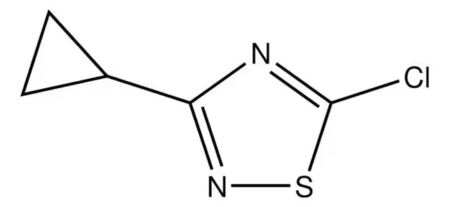 5-(benzylthio)-3-chloro-1,2,4-thiadiazole structure, CAS 36598-31-9