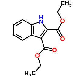 diethyl-4-1H-indole-2,3-dicarboxylate structure, CAS 128942-88-1