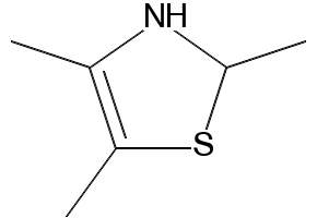 2,4,5-Trimethyl-4,5-dihydrothiazole structure, CAS 4145-93-1