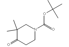 tert-butyl 3,3-dimethyl-4-oxopiperidine-1-carboxylate structure, CAS 324769-06-4