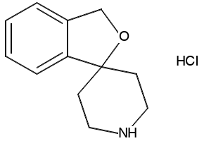 3H-Spiro(isobenzofuran-1,4-piperidine)hydrochloride structure, CAS 37663-44-8