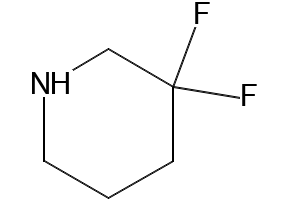 3,3-difluoro-Piperidine structure, CAS 363179-66-2
