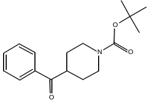 tert-butyl 4-benzoylpiperidine-1-carboxylate structure, CAS 193217-39-9