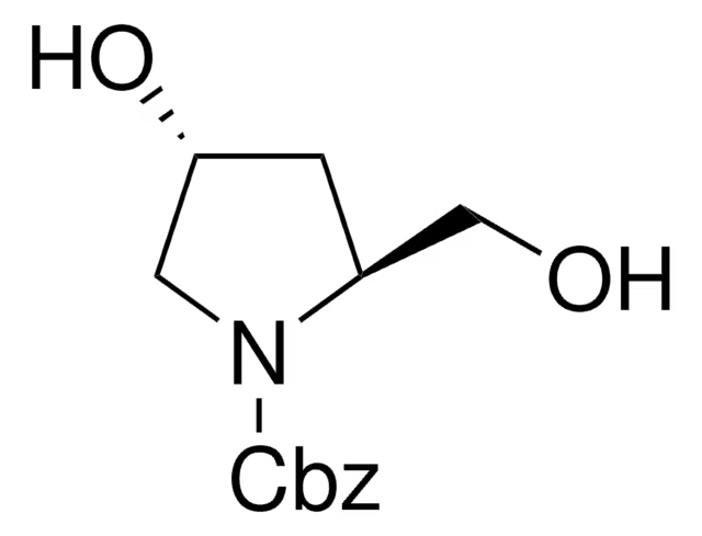 Trans-N-benzyloxycarbonyl-4-hydroxy-2-hydroxymethylpyrrolidine structure, CAS 95687-41-5