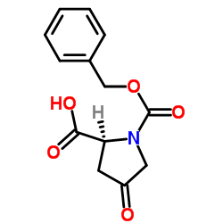 N-carbobenzyloxy-4-keto-L-proline structure, CAS 64187-47-9