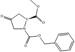(S)-L-benzyl-2-methyl 4-oxopyrrolidine-1,2-dicarboxylate structure, CAS 16217-15-5