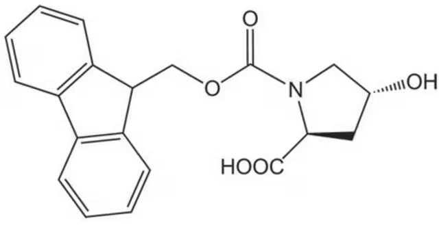 N-Fmoc-trans-4-hydroxy-L-proline structure, CAS 88050-17-3
