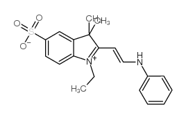 3H-Indolium，1-Ethyl-3,3-Dimethyl-2-[2-(phenylamino)ethenyl]-5-Sulfo，innersalt. structure, CAS 146368-09-4