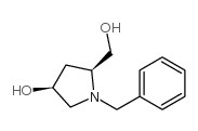 (2S,4S)-benzyl-4-hydroxy-2-(hydroxymethyl)pyrrolidine structure, CAS 942308-58-9