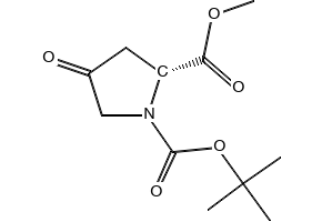 N-Boc-4-oxo-L-proline methyl ester structure, CAS 256487-77-1