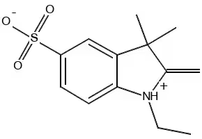 1-Ethyl-2,3,3-Trimethyl-Indoleninium-5-Sulfonate structure, CAS 146368-07-2
