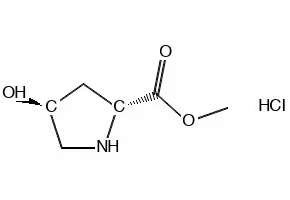 (2S,4R)-methyl 4-hydroxypyrrolidine-2-carboxylate hydrochloride structure, CAS 481704-21-6