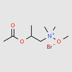 N-(2-Acetoxypropyl)-N,N,O-trimethylhydroxylammonium bromide structure, CAS 2260-48-2