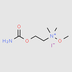N-(2-(Carbamoyloxy)ethyl)-N,N,O-trimethylhydroxylammonium iodide structure, CAS 2385-82-2