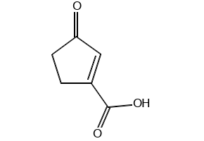 3-oxocyclopent-1-enecarboxylicacid structure, CAS 108384-36-7