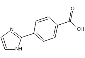 4-(2-Imidazolyl)-benzoicacid structure, CAS 108035-45-6