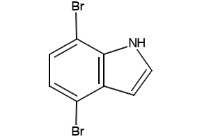 4,7-dibromo-1H-indole structure, CAS 126811-31-2
