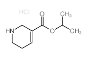 3-pyridinecarboxylicacid1,2,5,6-tetrahydro-1-methylethylestermonohydrochloride structure, CAS 17210-50-3