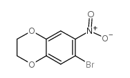 6-Bromo-7-nitrobenzo(1,4)dioxan structure, CAS 59820-92-7