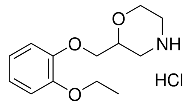 2-((2-ethoxyphenoxy)methyl)morpholinehydrochloride structure, CAS 35604-67-2