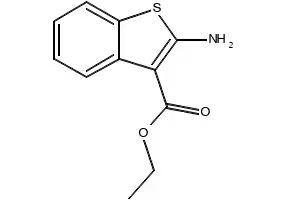 2-Amino-1-benzothiophene-3-carboxylicacidethylester structure, CAS 7311-95-7