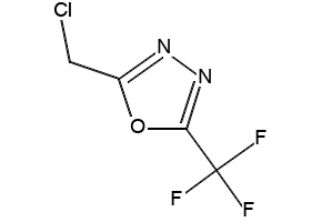 5-(Chloromethyl)-2-(trifluoromethyl)-1,3,4-oxadiazole structure, CAS 723286-98-4