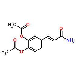 3,4-Diacetoxycinnamamide structure, CAS 129488-34-2