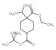 Ethyl1-Boc-4-isopropyl-4-piperidinecarboxylate structure, CAS 1022128-75-1