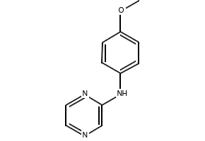 N-(4-Methoxyphenyl)pyrazin-2-amine structure, CAS 1022128-78-4