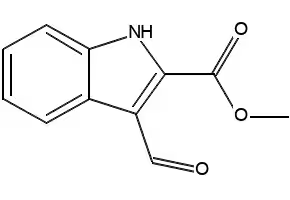 1H-Indole-2-carboxylicacid,3-formyl-,methylester structure, CAS 18450-26-5