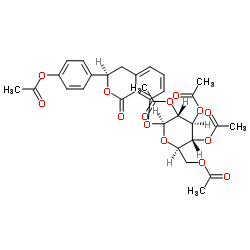 (3R)-Hydrangenol8-O-glucosidepentaacetate structure, CAS 113270-98-7