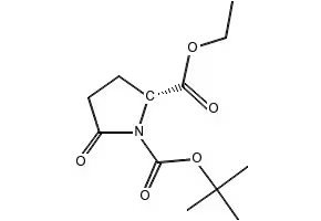 EthylBoc-D-pyroglutamate structure, CAS 144978-35-8