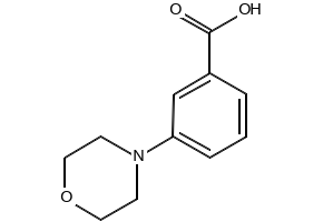3-Morpholinobenzoicacid structure, CAS 215309-00-5