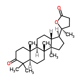 Cabralealactone structure, CAS 19865-87-3