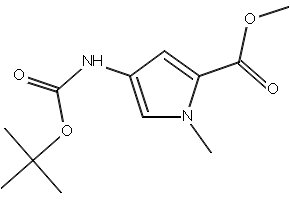 1H-Pyrrole-2-carboxylicacid,4-[[(1,1-dimethylethoxy)carbonyl]amino]-1-methyl-,methylester structure, CAS 126092-96-4