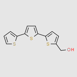 alpha-Terthienylmethanol structure, CAS 13059-93-3
