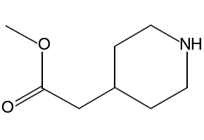 Methyl4-Piperidineacetate structure, CAS 168986-49-0